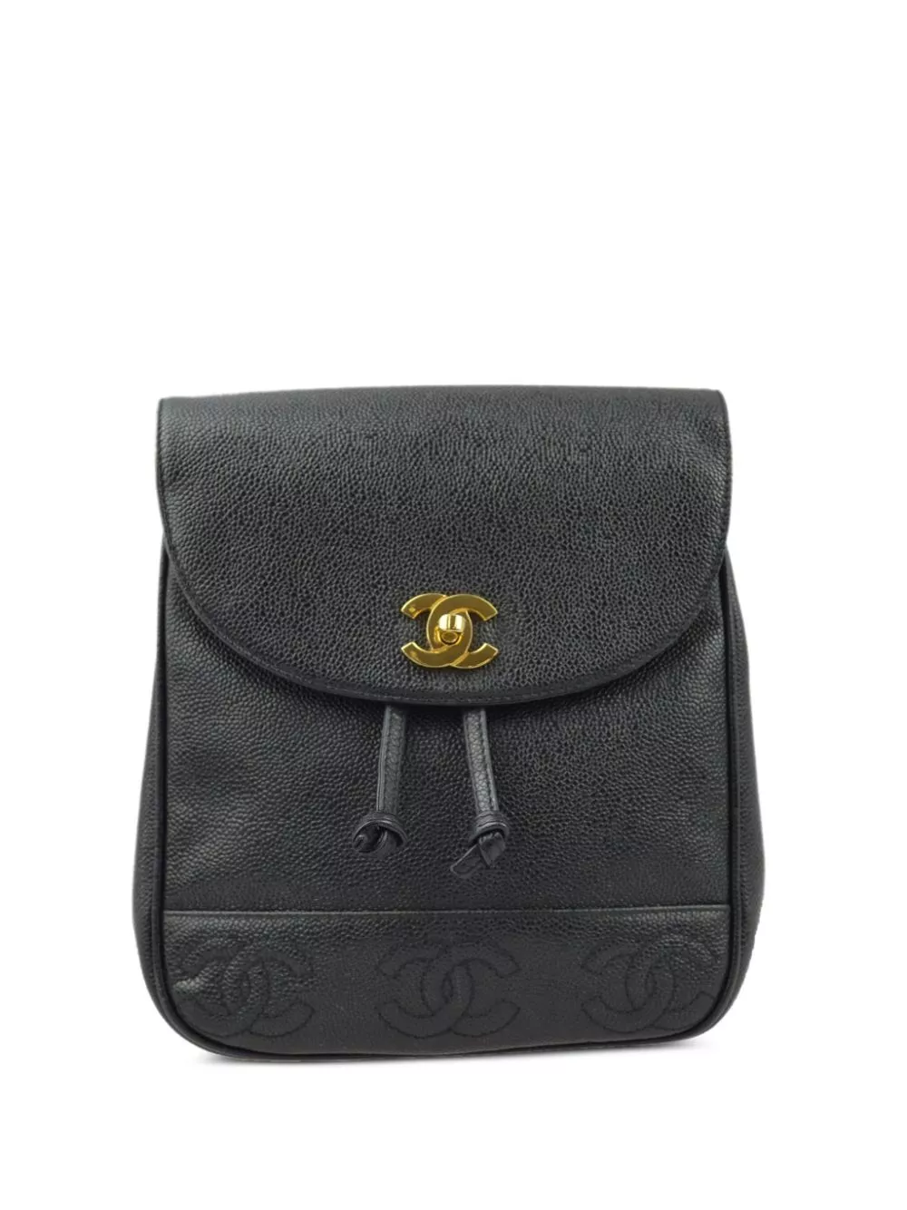 Affordable HOT SALE CHANEL 1997 Triple CC backpack Women 0120