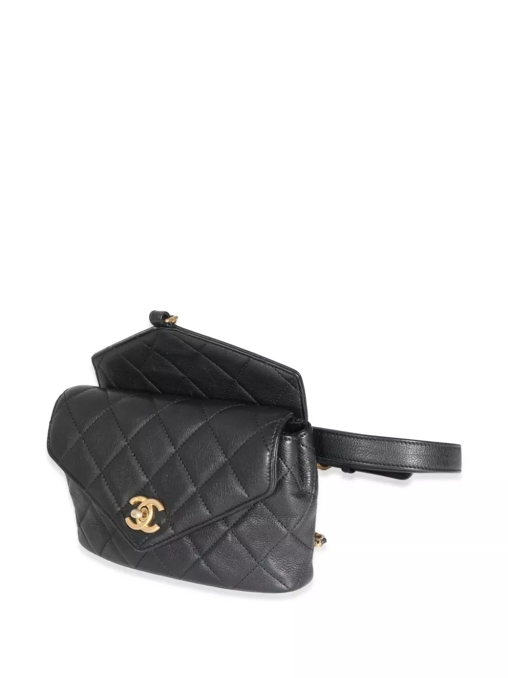 Affordable HOT SALE CHANEL Carry With Chic Flap belt bag Women 0120