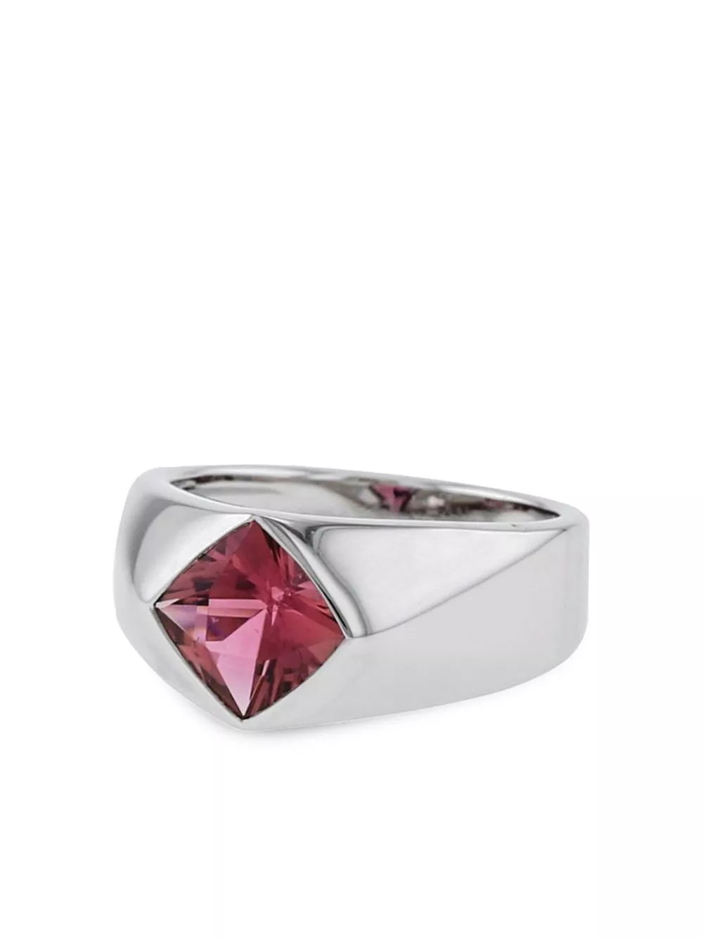 Affordable HOT SALE CHANEL white gold tourmaline ring Women 0130