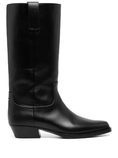 HOT SALE CHANEL CC knee-high cowboy boots Women 0126