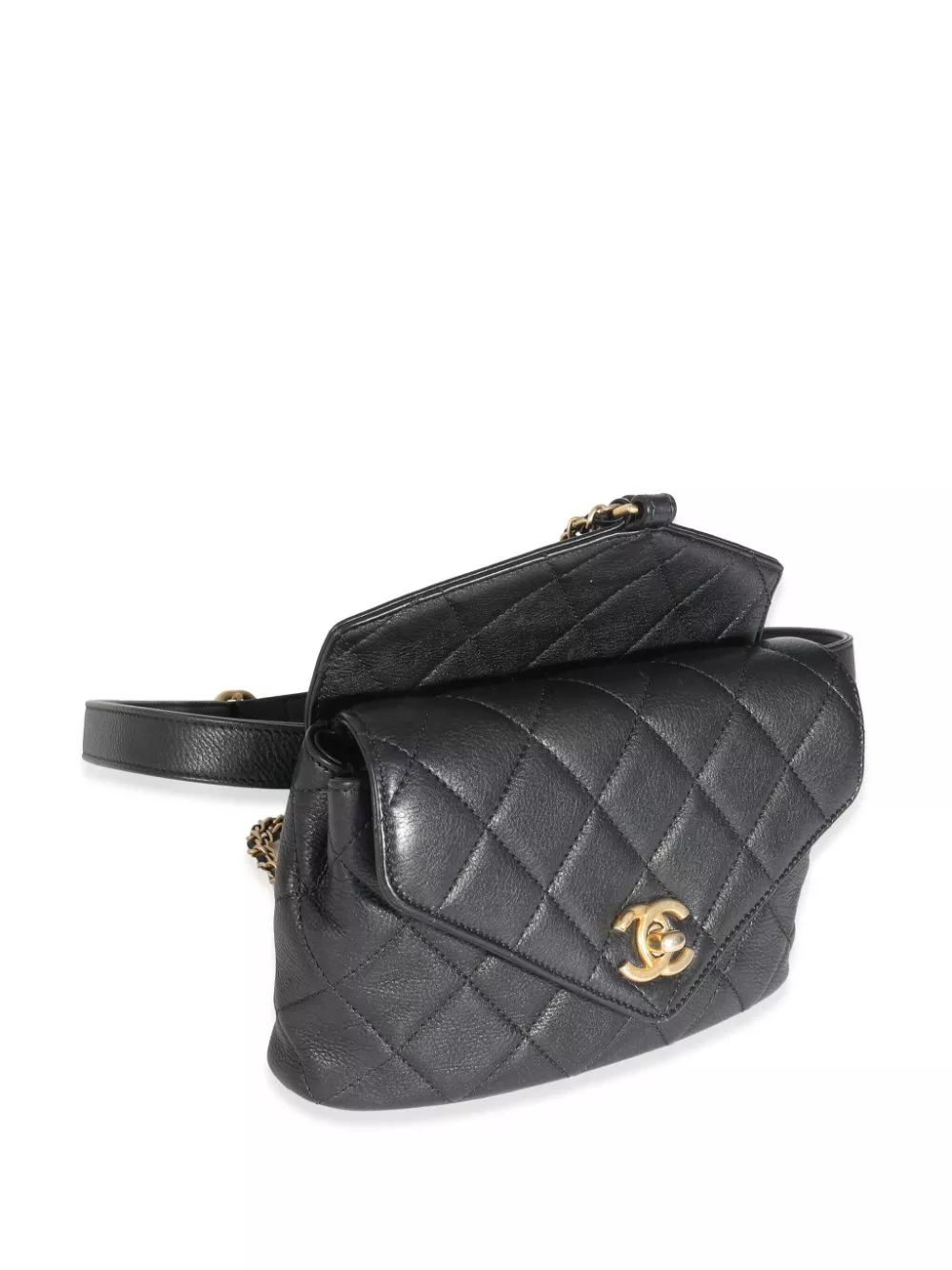 Affordable HOT SALE CHANEL Carry With Chic Flap belt bag Women 0120