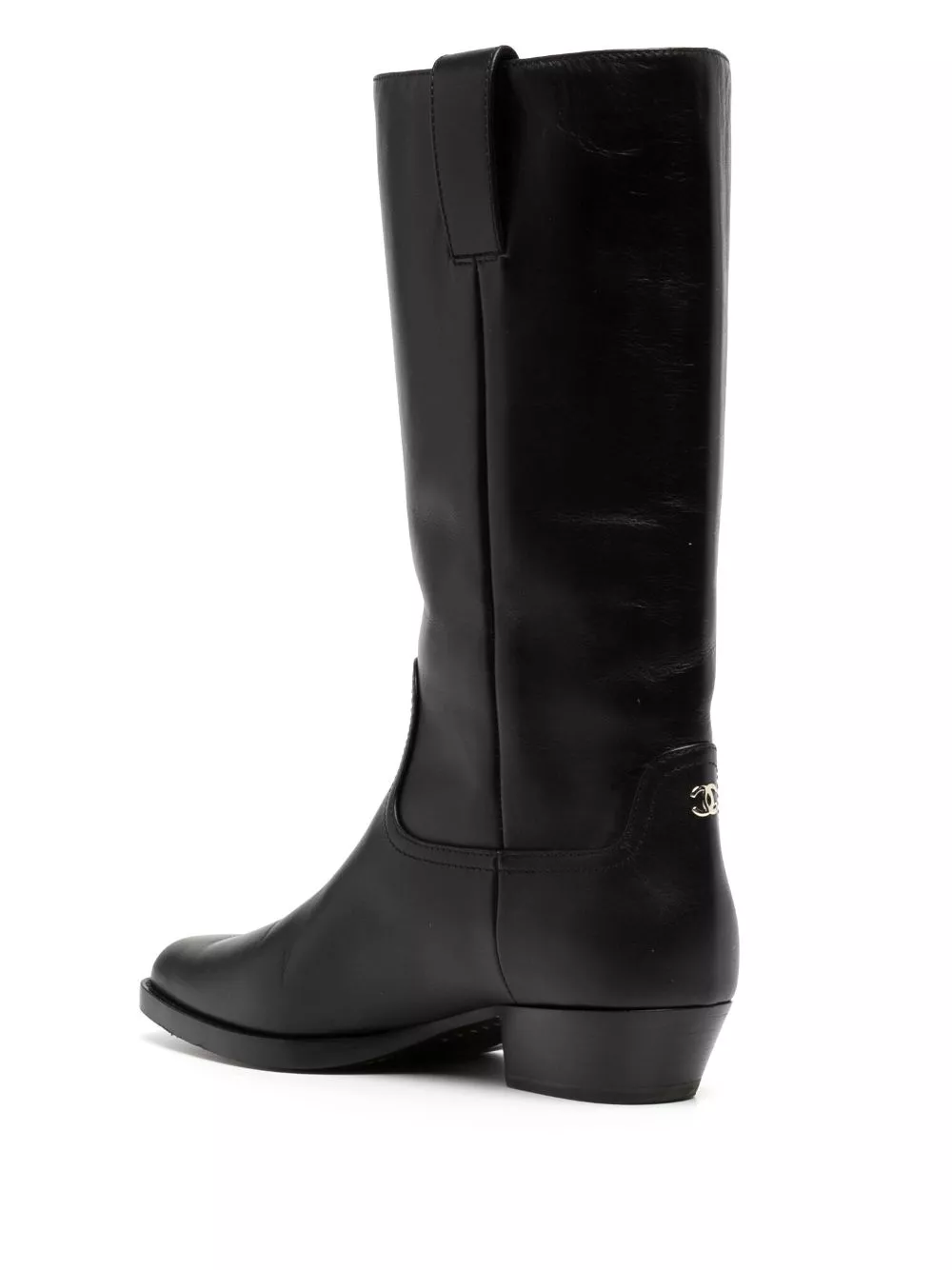 Affordable HOT SALE CHANEL CC knee-high cowboy boots Women 0126