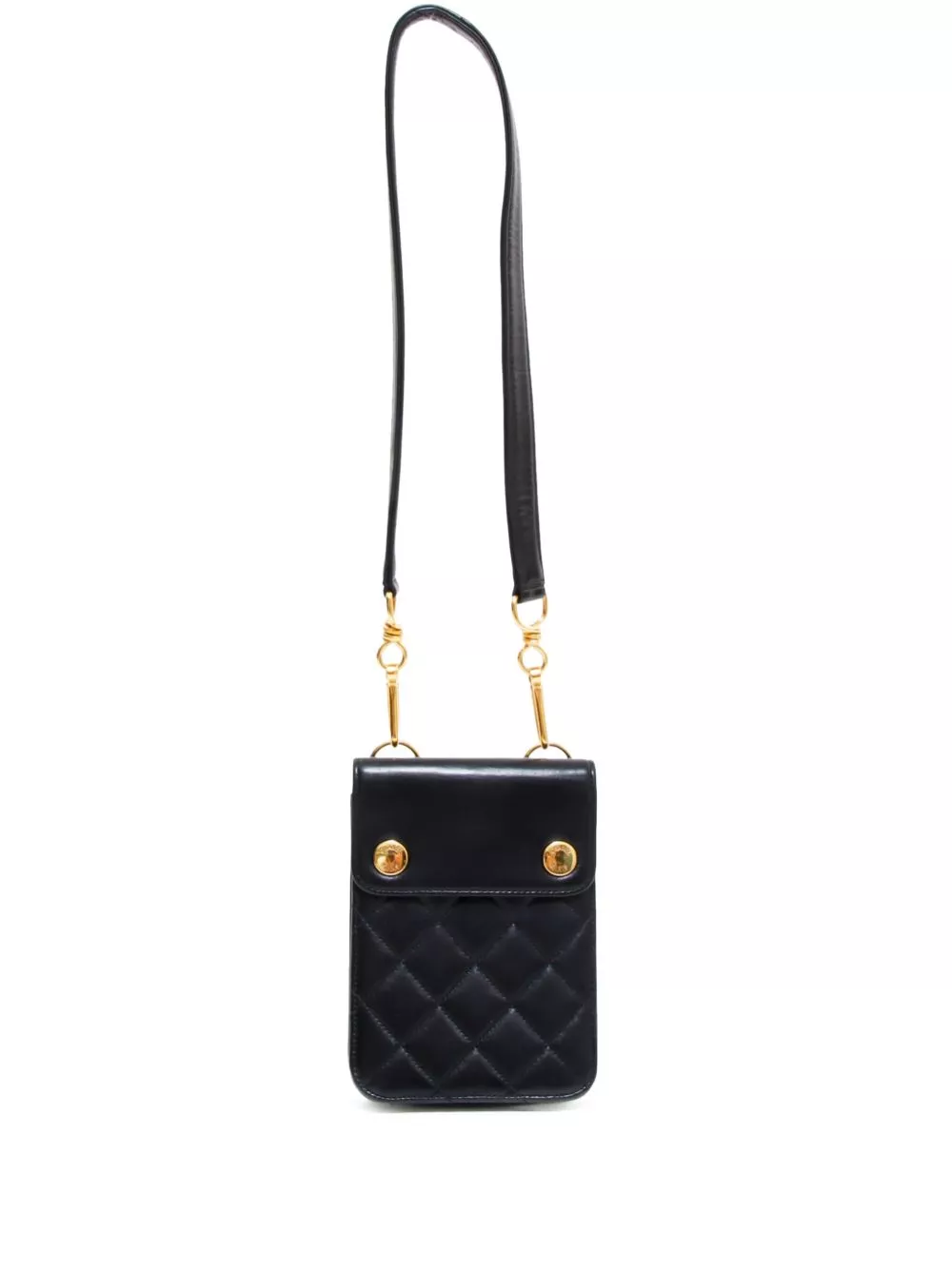 Affordable HOT SALE CHANEL 1996 diamond-quilted leather pouch Women 0117