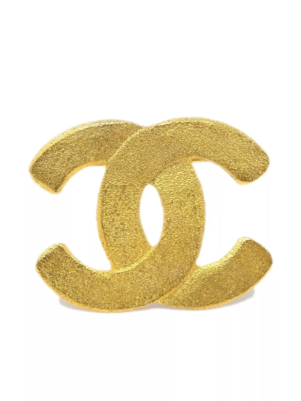 Affordable HOT SALE CHANEL 1980-1990s gold plated CC brooch Women 0129