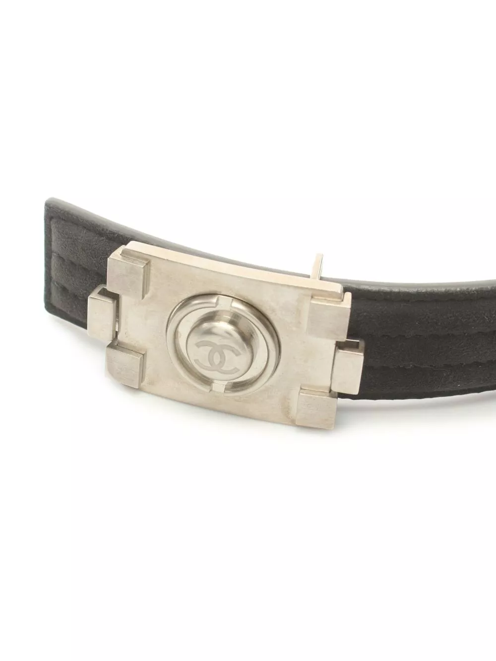 Affordable HOT SALE CHANEL 1986-1988 CC suede belt Women 0119