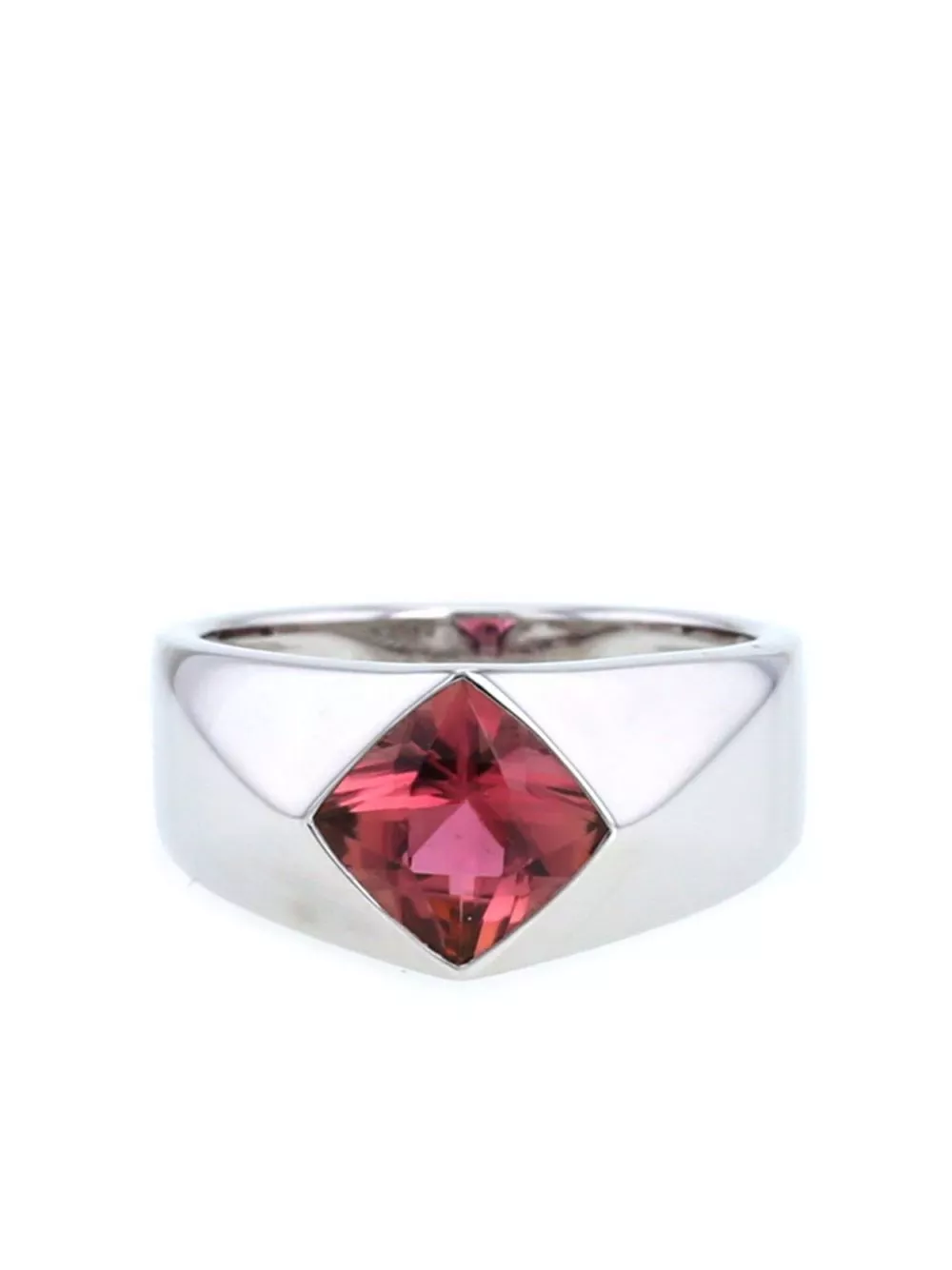 Affordable HOT SALE CHANEL white gold tourmaline ring Women 0130