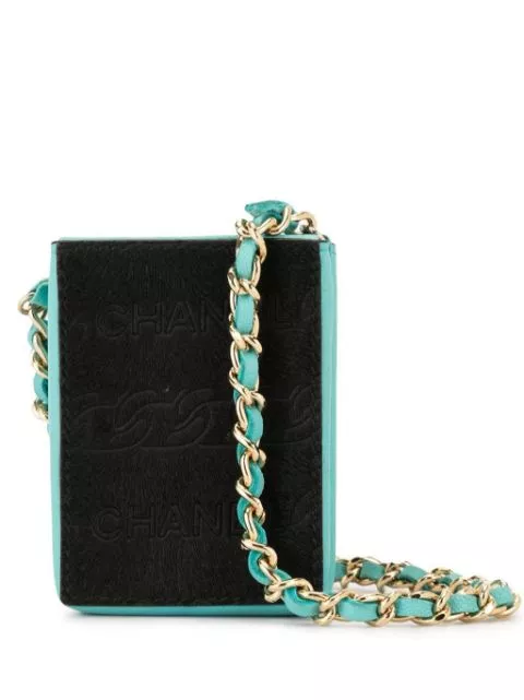 HOT SALE CHANEL 2001 mini chain pouch Men 0115