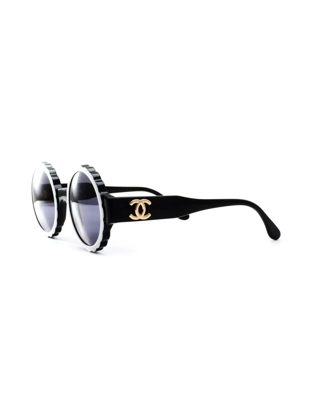 Cheap HOT SALE CHANEL 1994 round-frame sunglasses Men 0127