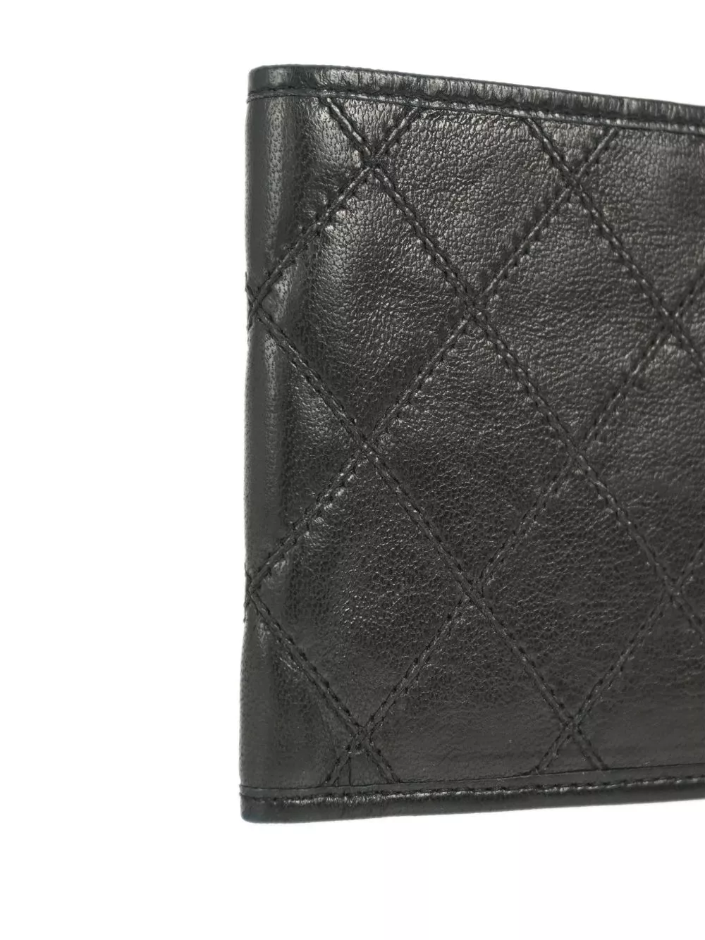 Cheap HOT SALE CHANEL 1989-1991 lambskin bi-fold wallet Women 0119