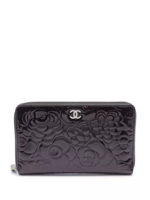 HOT SALE CHANEL 2010-2011 Camellia long wallet Women 0119