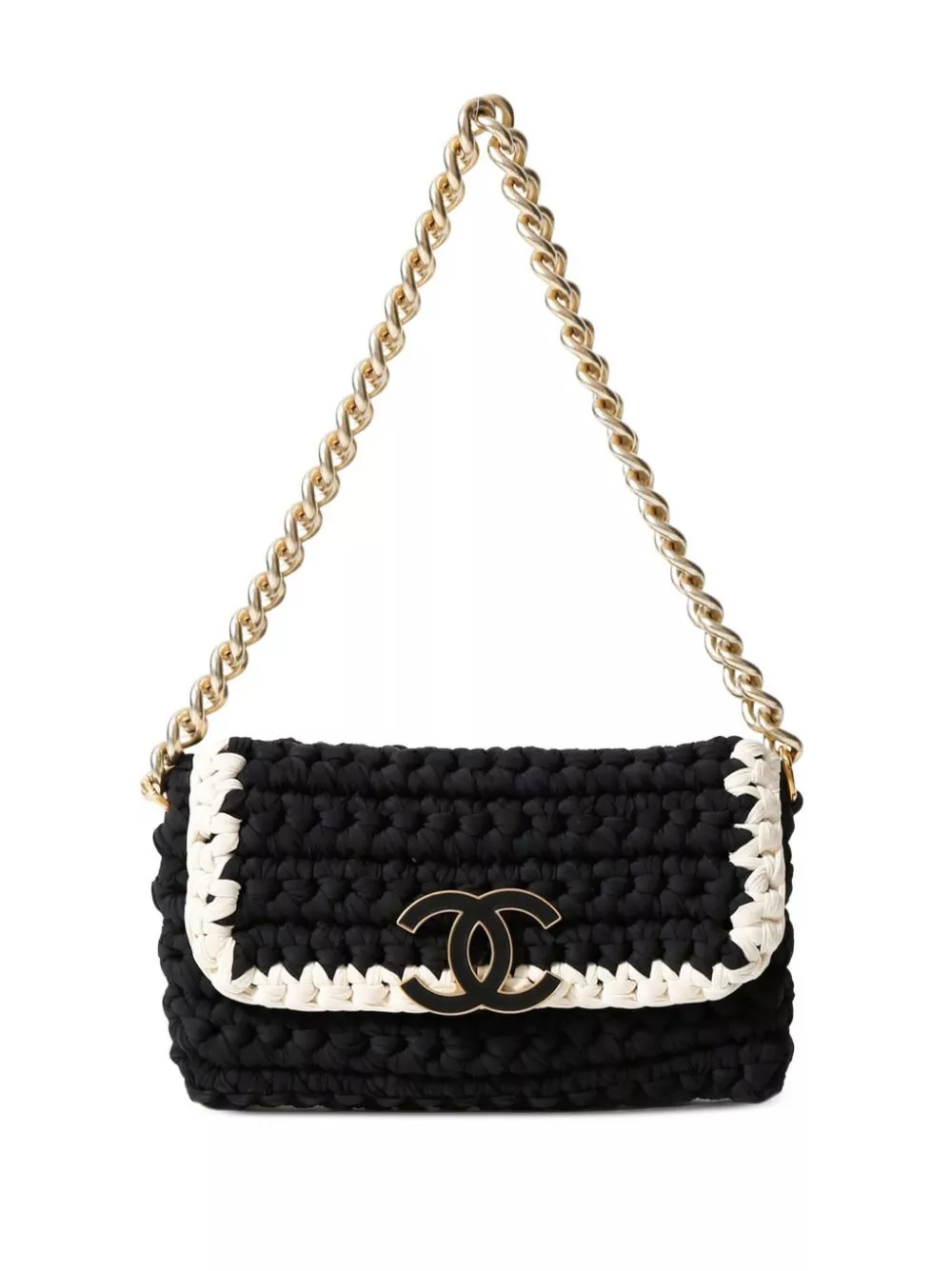 Cheap HOT SALE CHANEL medium Crochet Flap shoulder bag Men 0124