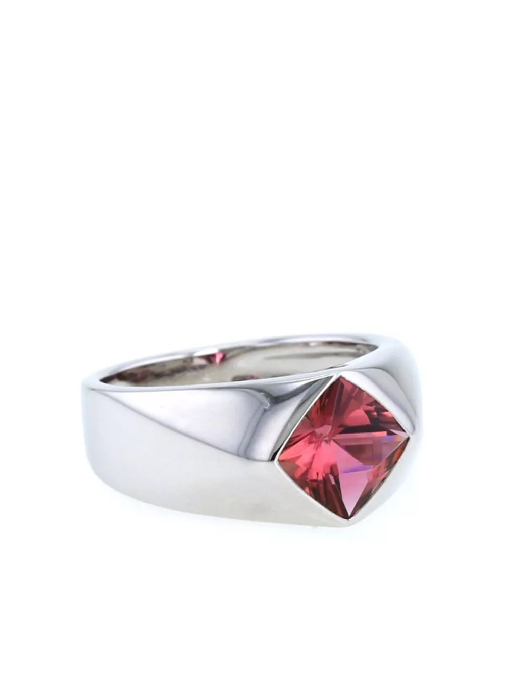 Affordable HOT SALE CHANEL white gold tourmaline ring Women 0130