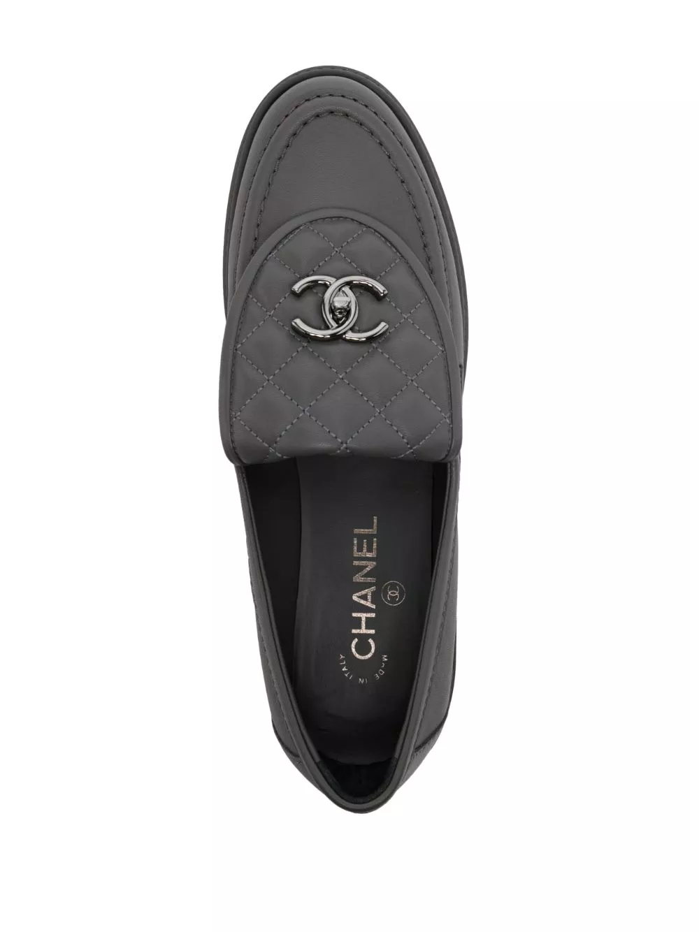 Affordable HOT SALE CHANEL CC Turn-lock diamond-quilted loafers Women 0126