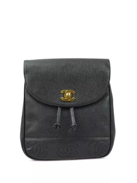 HOT SALE CHANEL 1997 Triple CC backpack Women 0120