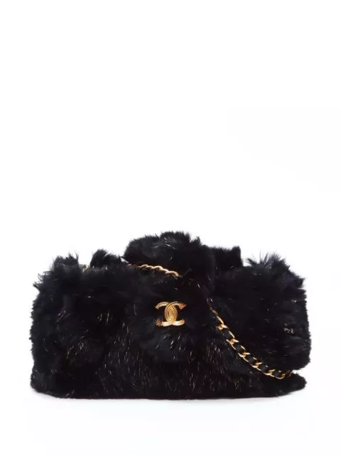 HOT SALE CHANEL 2016-2017 CC faux-fur shoulder bag Women 0118