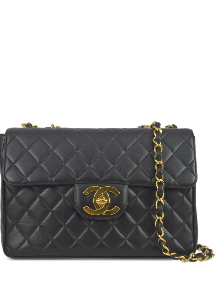 Cheap HOT SALE Flap Jumbo CHANEL Classic 1995 Women shoulder bag 0213