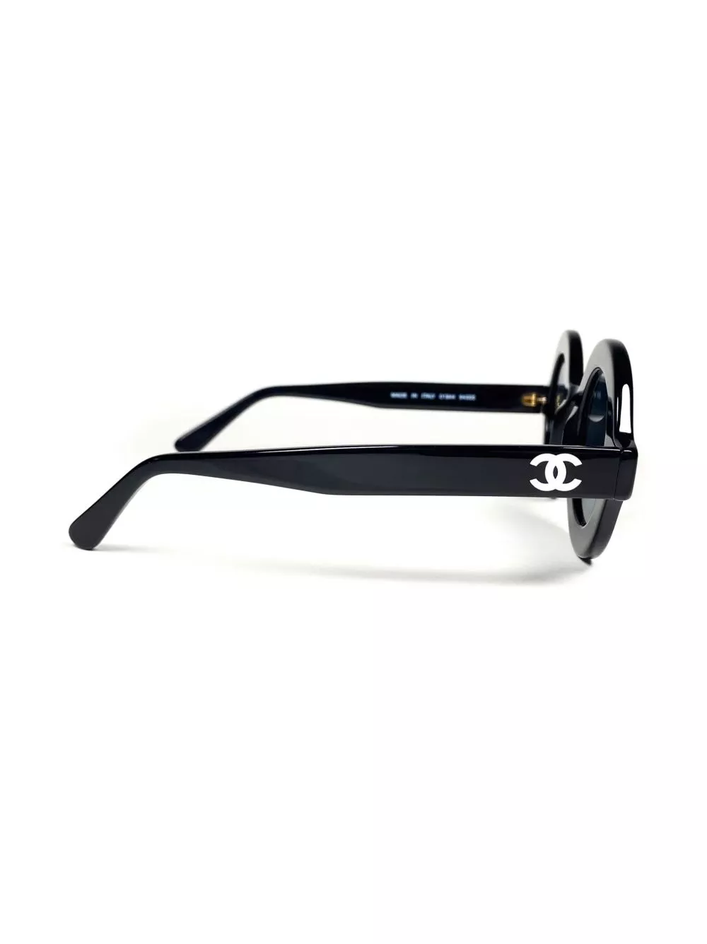 Cheap HOT SALE CHANEL 1993 logo-print round-fame sunglasses Men 0201