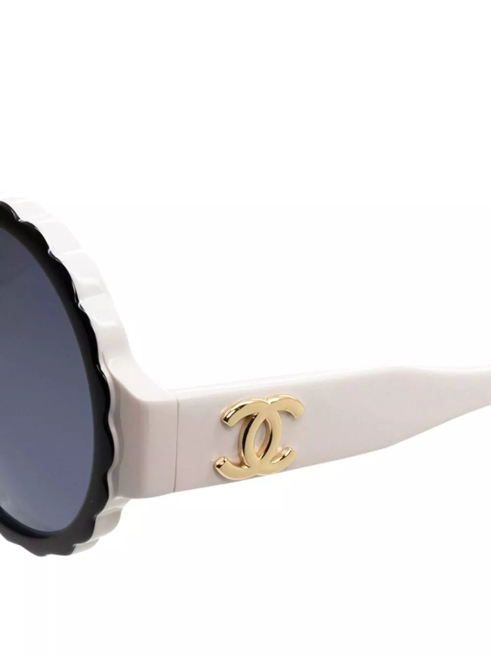 Affordable HOT SALE CHANEL 1994 round-frame sunglasses Men 0201