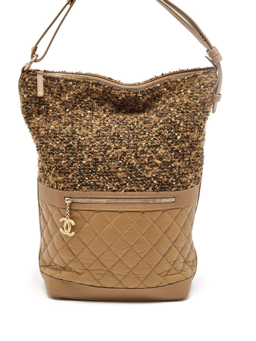 Affordable HOT SALE CHANEL tweed Women large bag bucket 0227