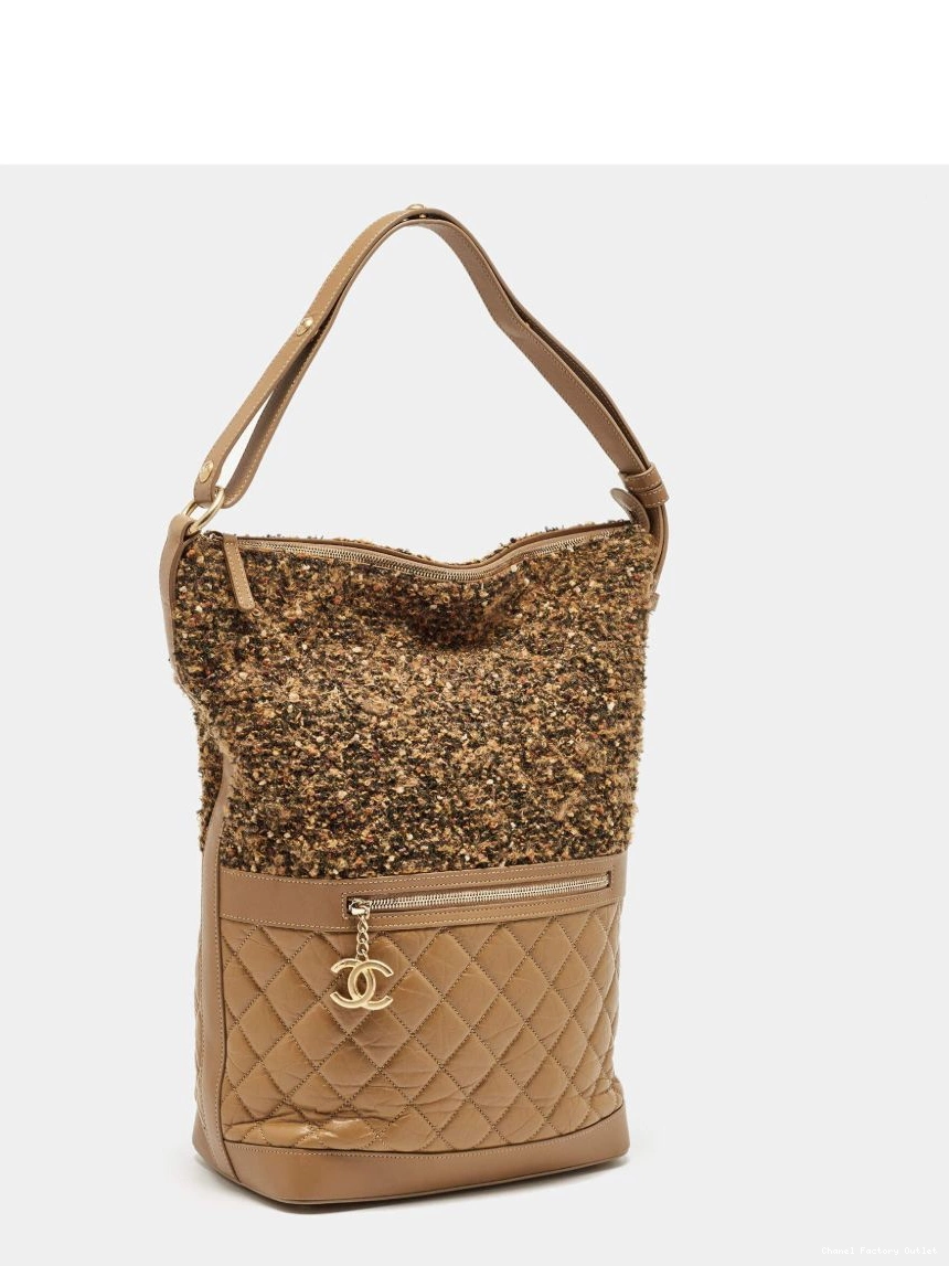 Affordable HOT SALE tweed bag bucket Women CHANEL large 0224