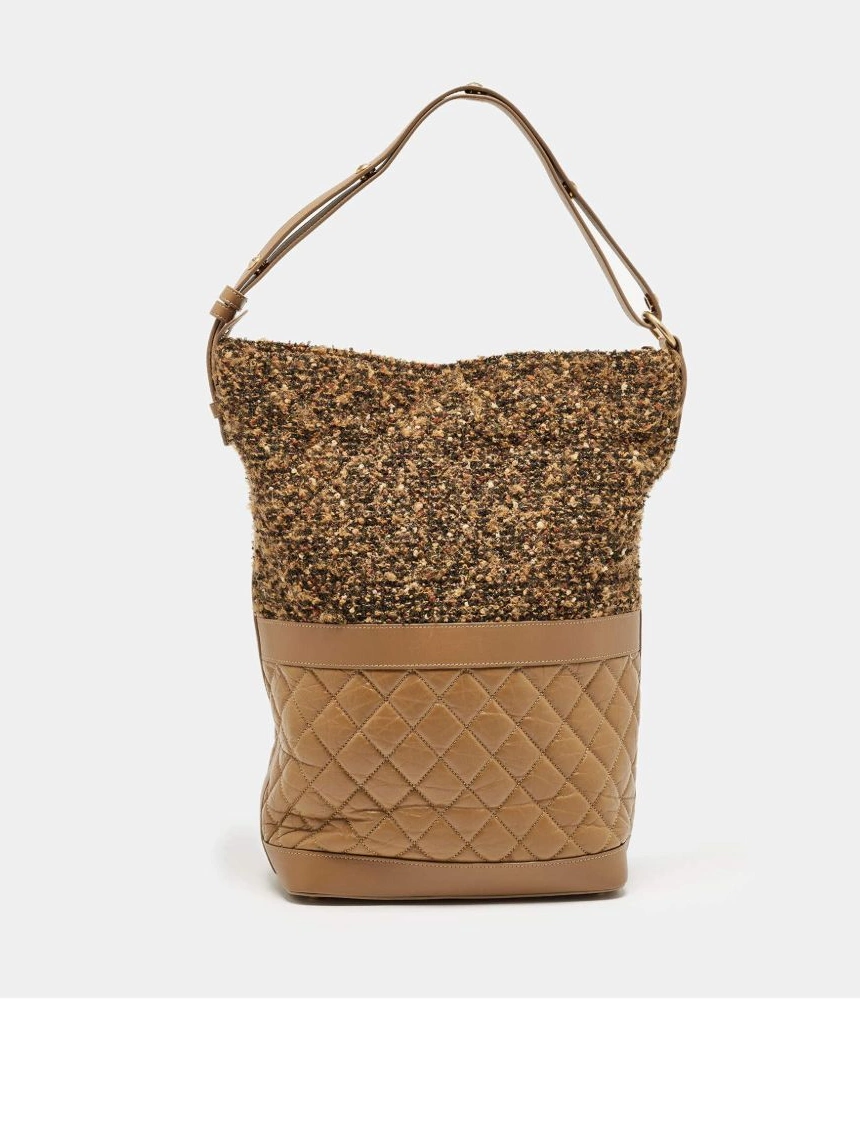 Affordable HOT SALE CHANEL tweed Women large bag bucket 0227