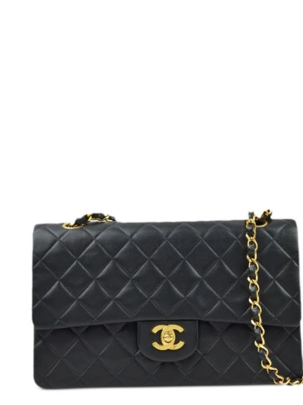 HOT SALE 1995 shoulder bag CHANEL medium Flap Double Women 0320