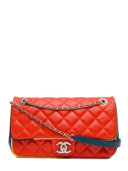 HOT SALE 2016-2017 CHANEL Paris-Cuba Lambskin Women Medium Flap bag crossbody Quilted Color 0320