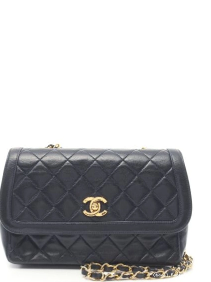 HOT SALE 1989-1991 bag shoulder Women diamond-quilting CHANEL 0321